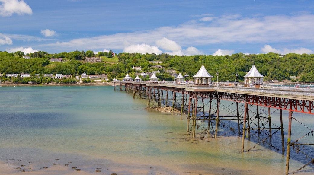 Bangor featuring a beach, a river or creek and a bridge