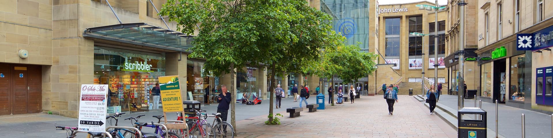 Glasgow mit einem Straßenszenen