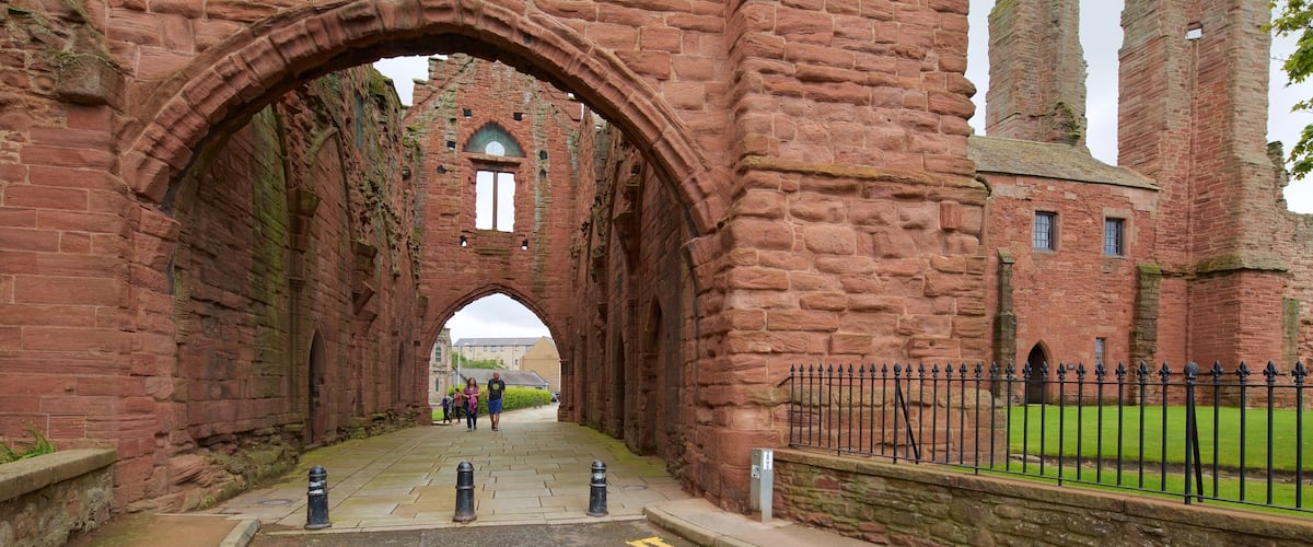 Arbroath Abbey featuring a ruin and heritage elements