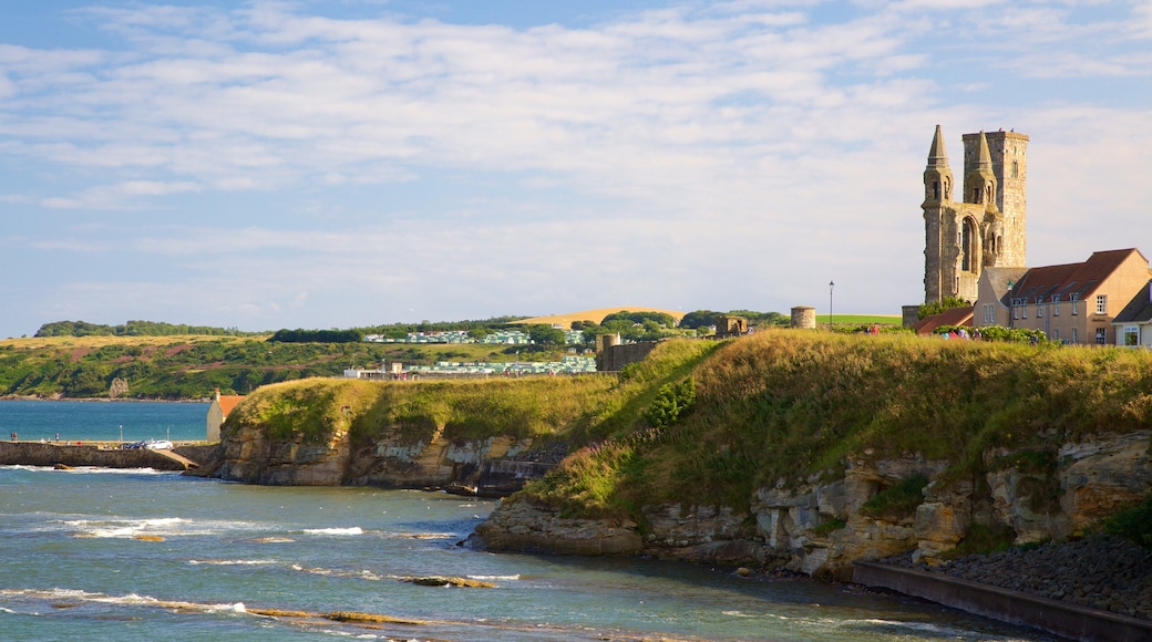 St. Andrew\'s Cathedral featuring rocky coastline