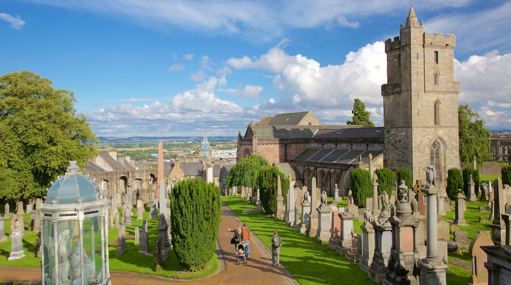 Church of the Holy Rude showing a cemetery and a church or cathedral