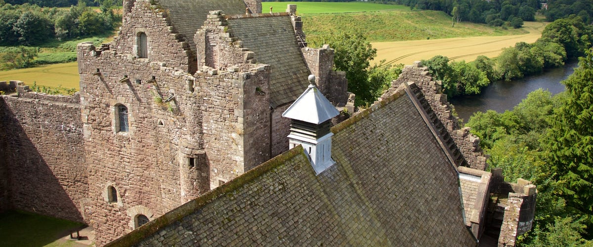 Doune Castle mostrando elementos del patrimonio