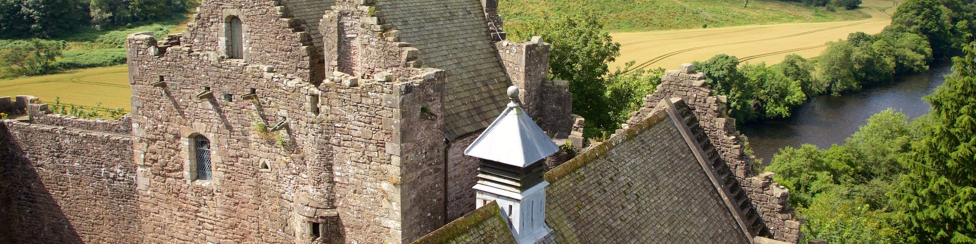 Doune Castle showing heritage elements