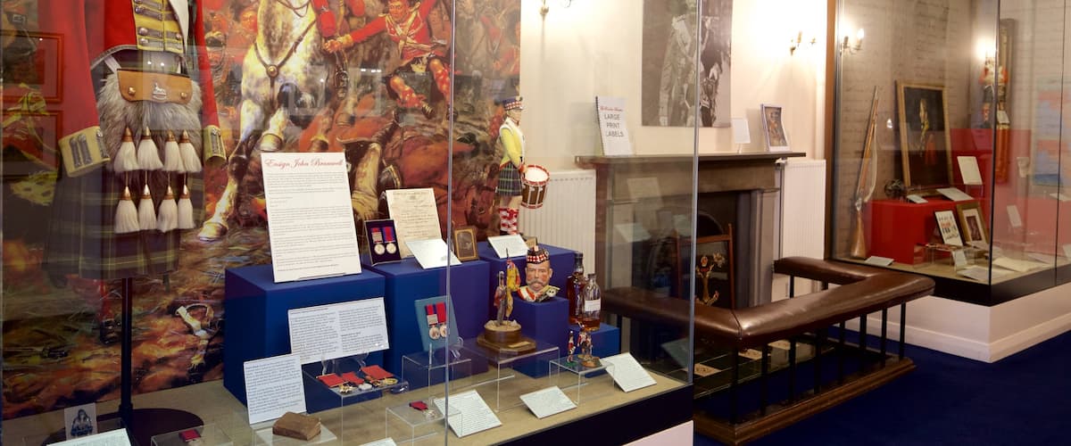 Gordon Highlanders Museum que incluye vistas interiores