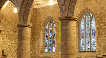 Cathedral of St. Machar showing heritage elements, interior views and a church or cathedral