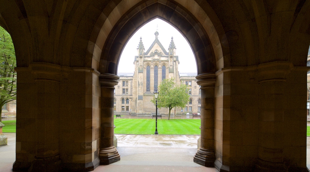 University of Glasgow which includes heritage elements and heritage architecture