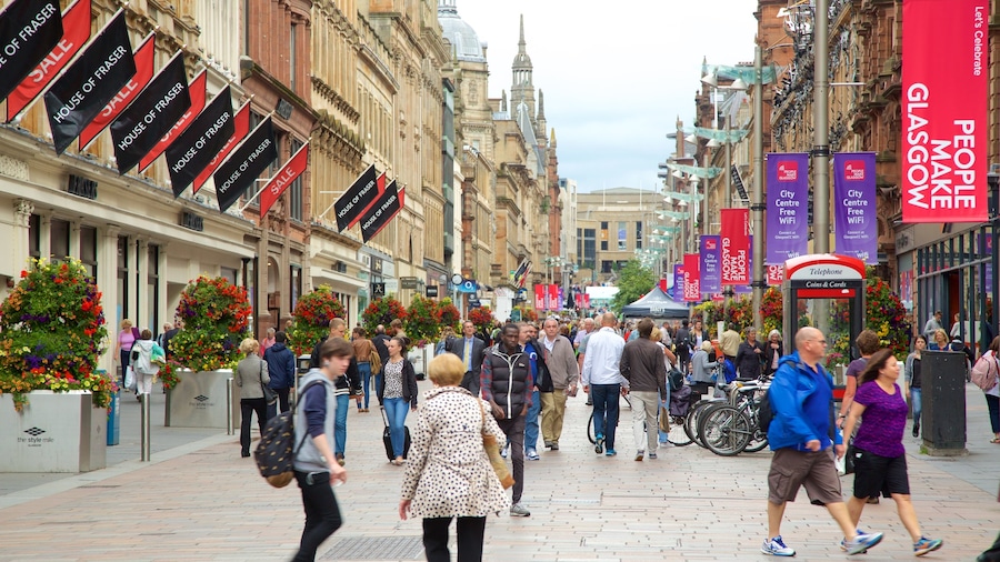 Buchanan Street which includes street scenes as well as a large group of people