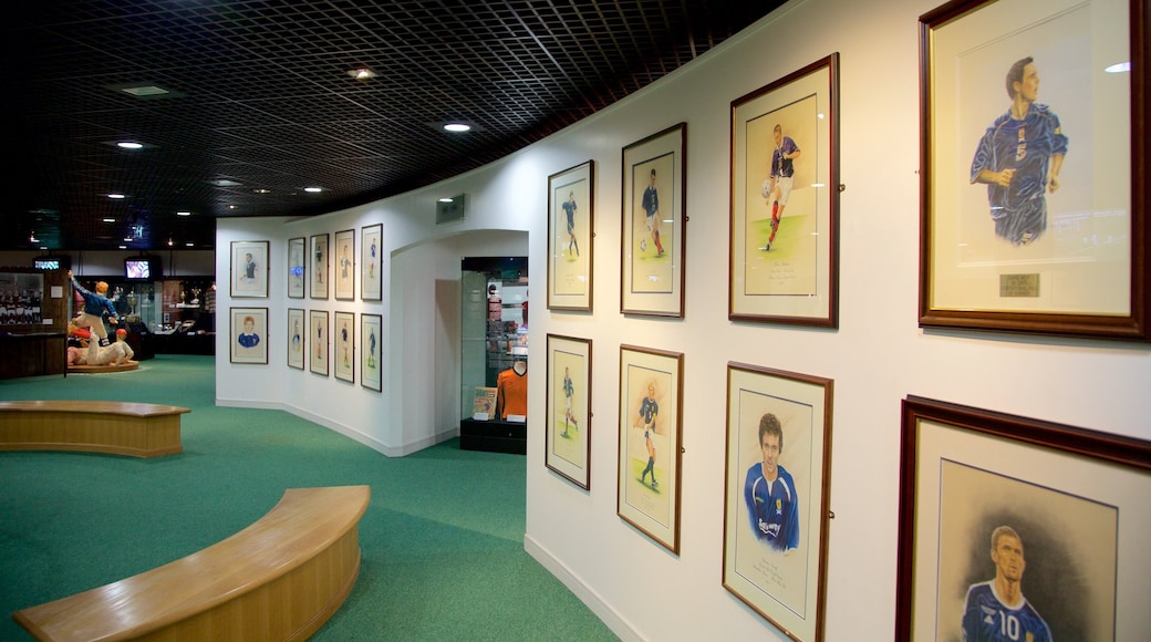 Hampden Park showing interior views