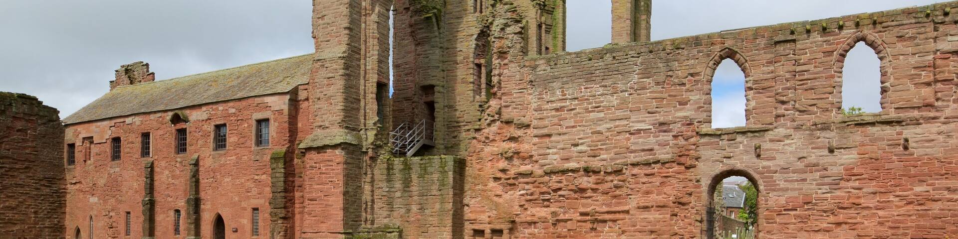 Arbroath Abbey showing heritage elements and heritage architecture