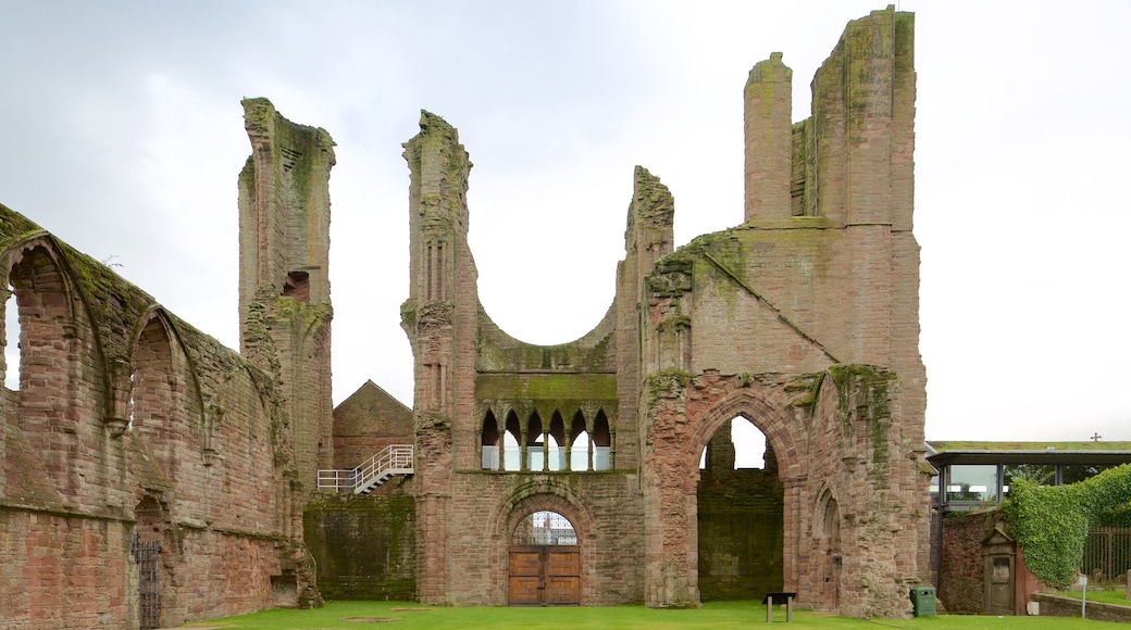 Arbroath Abbey which includes heritage architecture and heritage elements