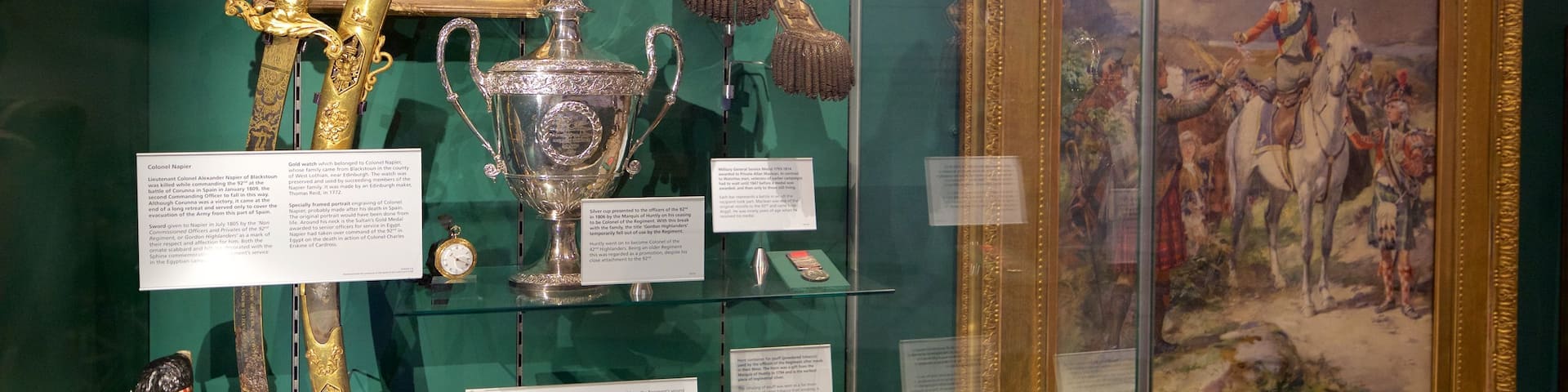 Gordon Highlanders Museum which includes interior views