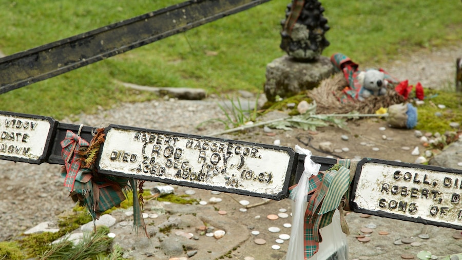 Kerk van Balquhidder toont bewegwijzering