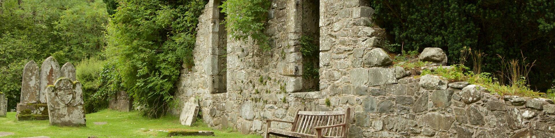 Balquhidder Church featuring a park and heritage elements