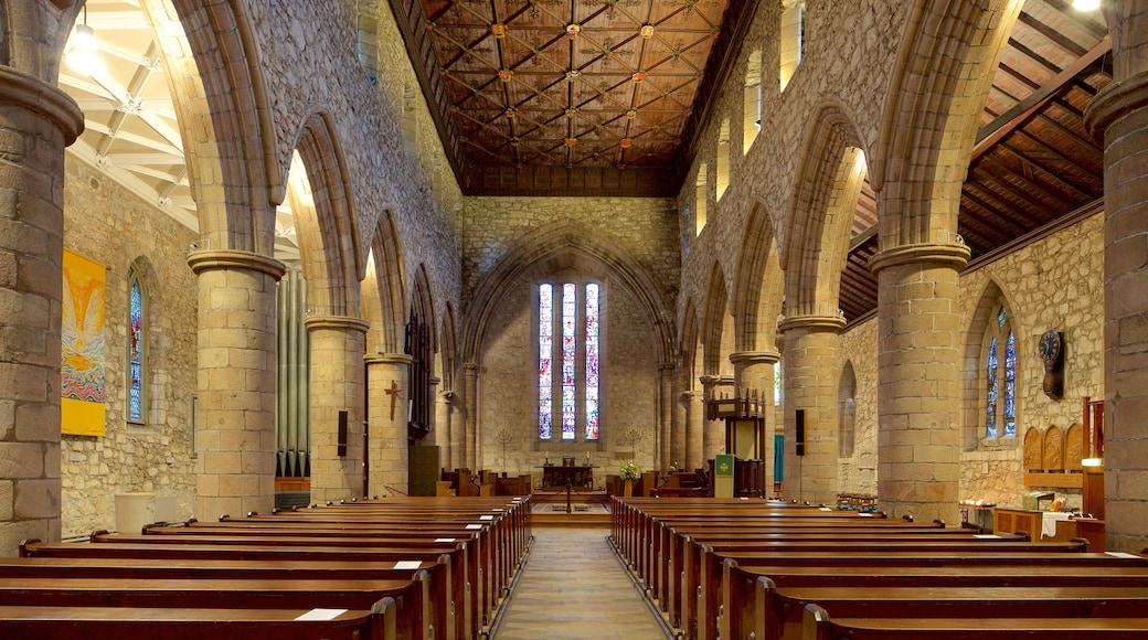 Cathedral of St. Machar showing religious aspects, a church or cathedral and interior views