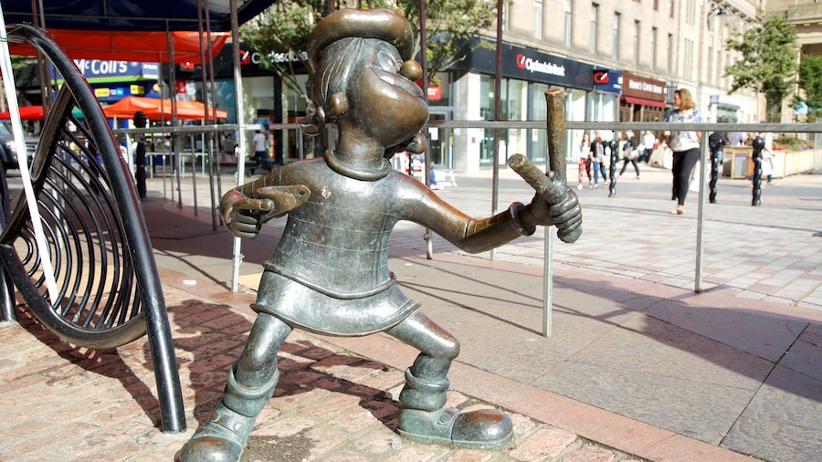 Minnie the Minx Statue caratteristiche di arte urbana