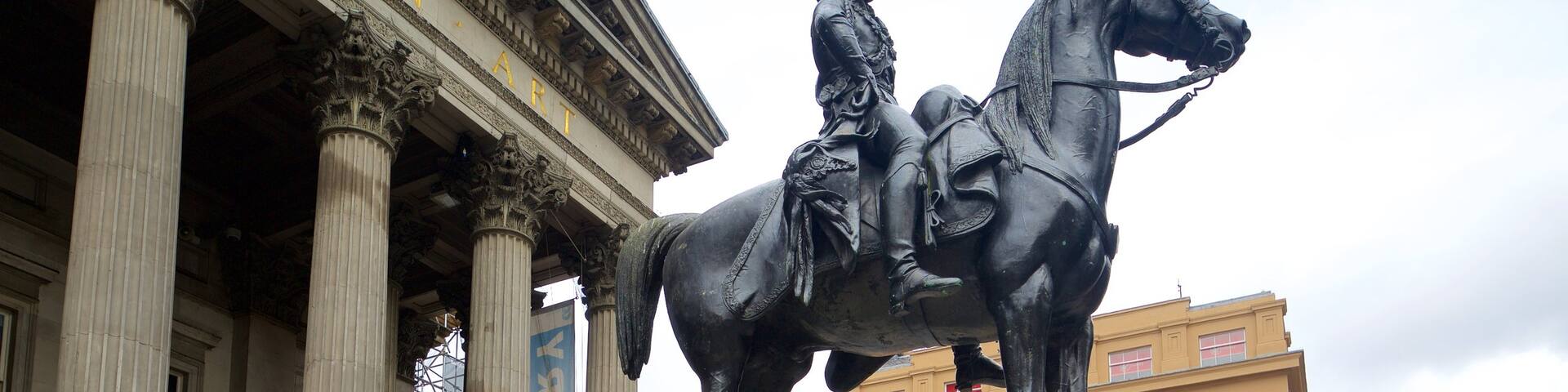Glasgow das einen Statue oder Skulptur