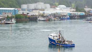 Ketchikan welches beinhaltet Bootfahren und allgemeine Küstenansicht