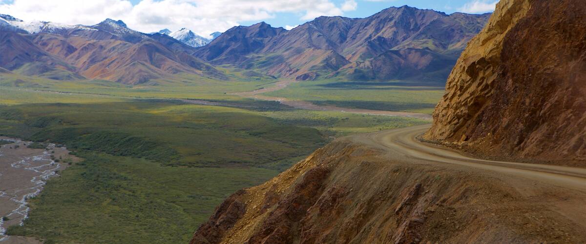 Denali National Park showing mountains