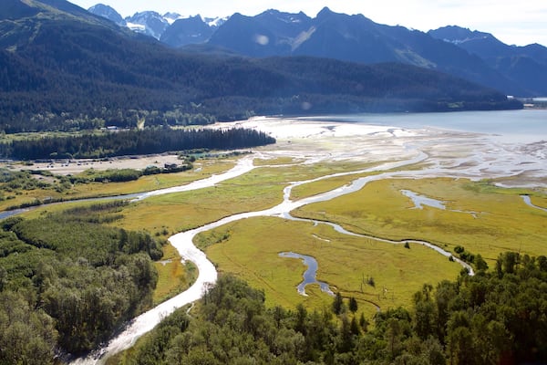 Seward featuring a river or creek