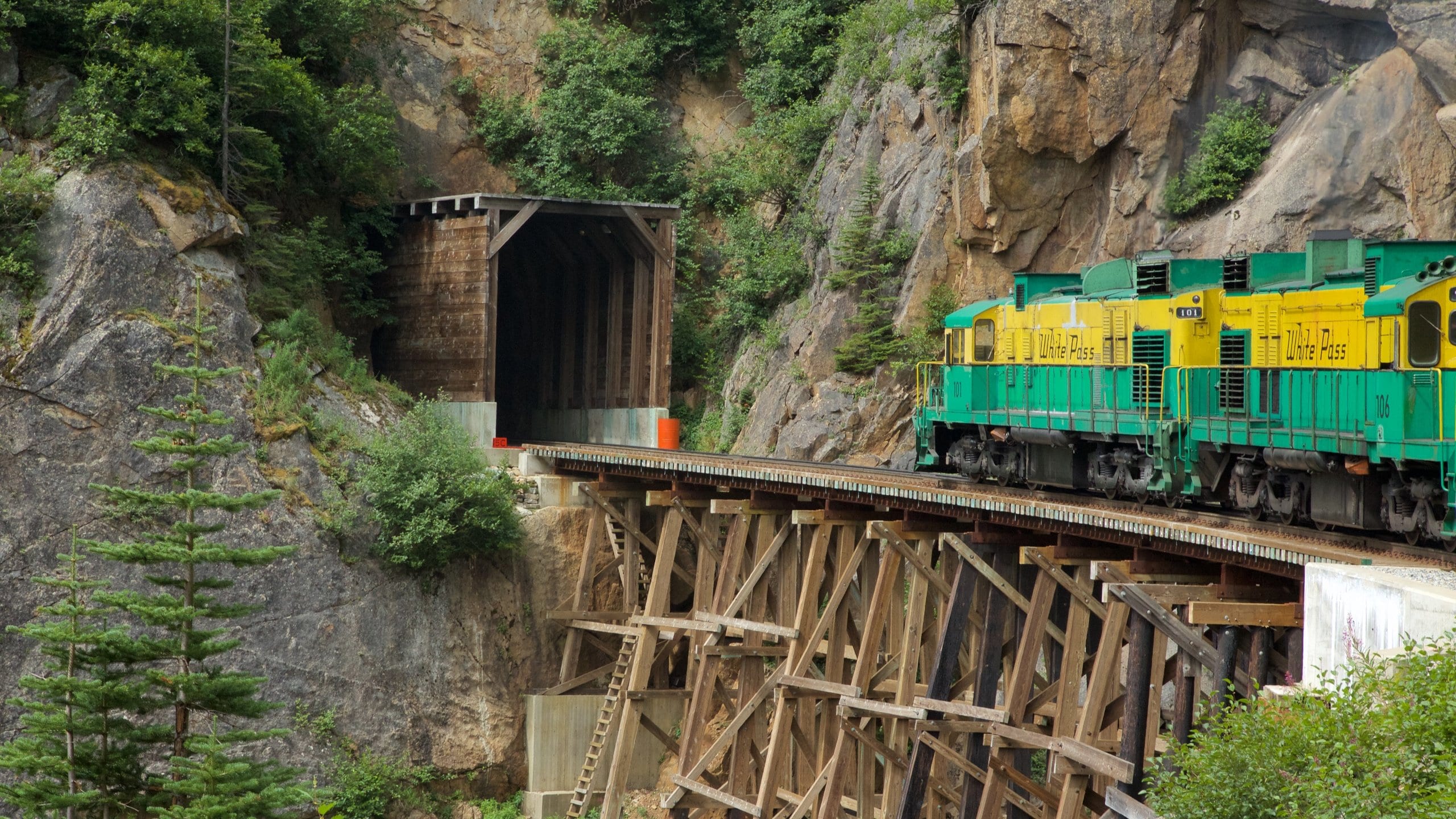 White Pass which includes railway items and a bridge