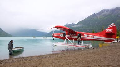Lake Clark National Park and Preserve featuring a pebble beach