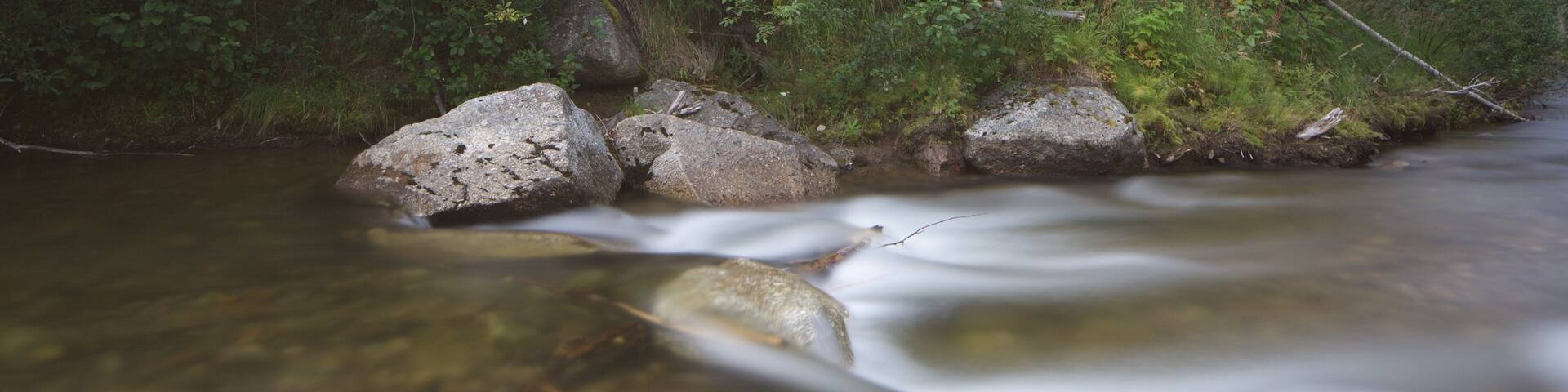 Chena Hot Springs featuring a river or creek