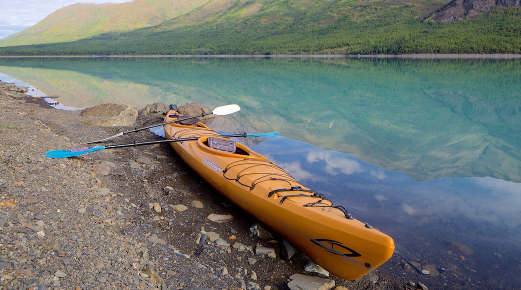 Eklutna Lake featuring a lake or waterhole