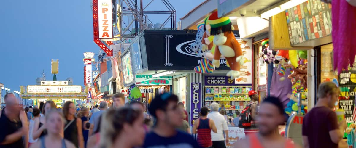 Seaside Heights qui includes shopping, scĂšnes de rue et signalisation