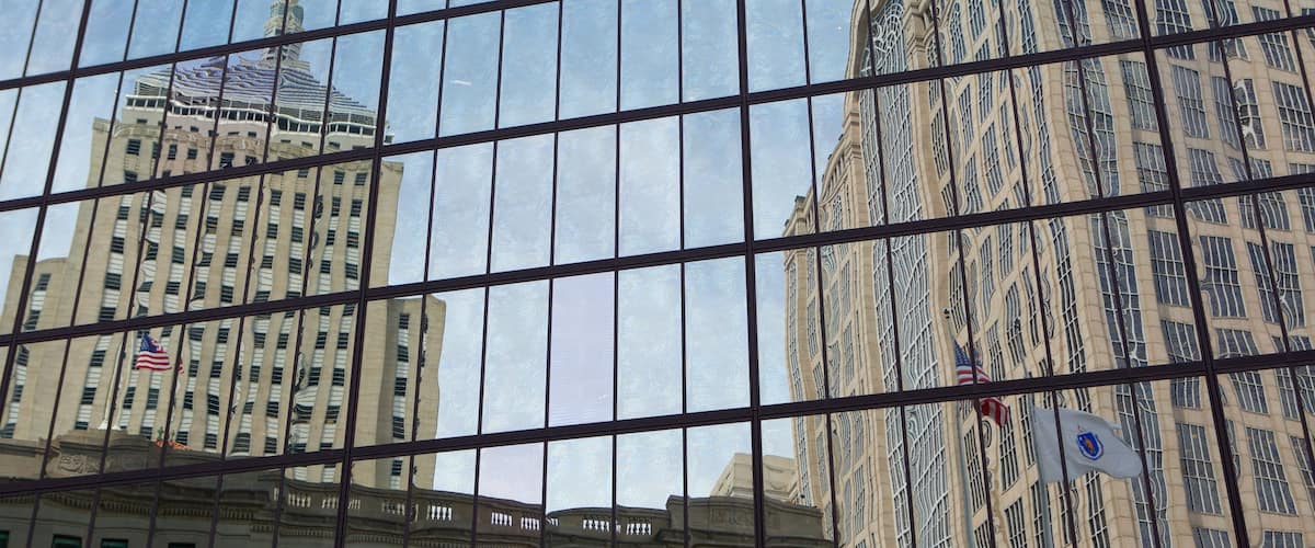 Back Bay som visar en stad