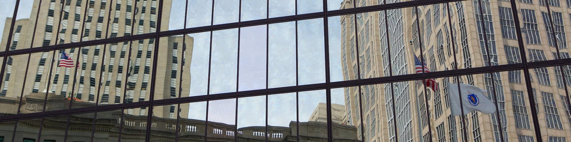 Back Bay showing a city