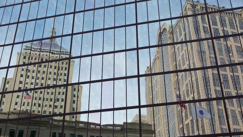 Back Bay featuring a city