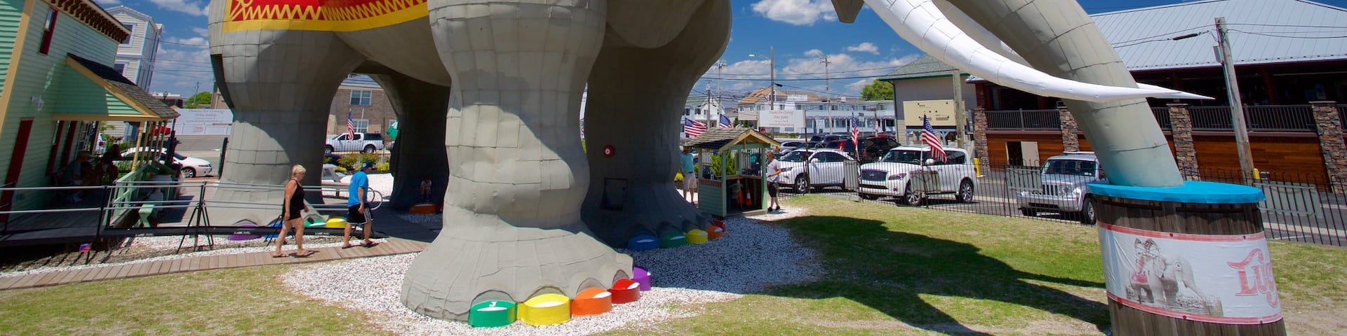 Lucy the Elephant featuring outdoor art