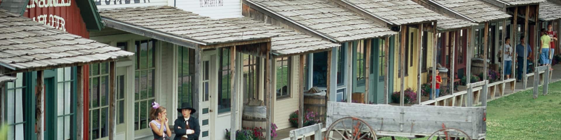 Kansas featuring street scenes and a small town or village