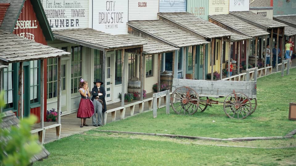 Kansas which includes street scenes and a small town or village
