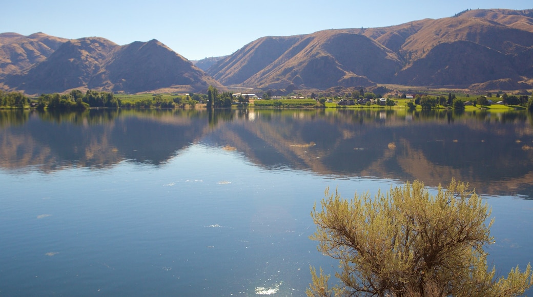 Wenatchee - Lake Chelan showing a lake or waterhole and mountains