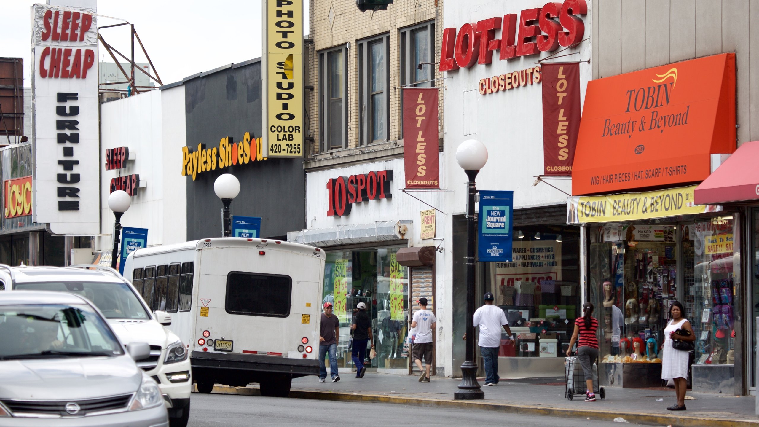 Jersey City showing signage