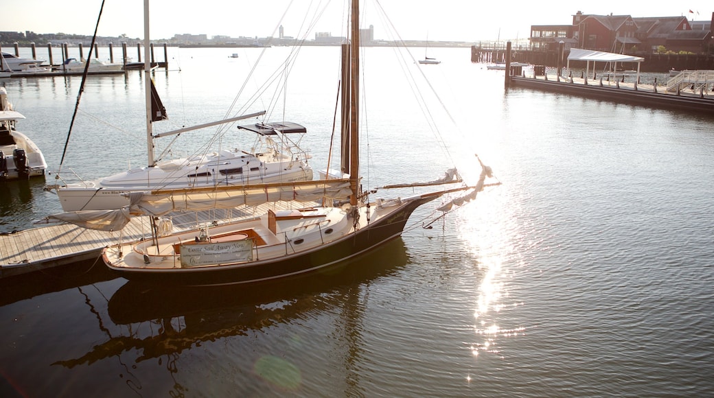 South Boston Waterfront which includes a marina and boating