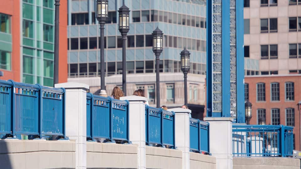 Seaport District featuring a city