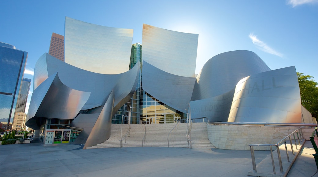 Walt Disney Concert Hall toont een stad en moderne architectuur