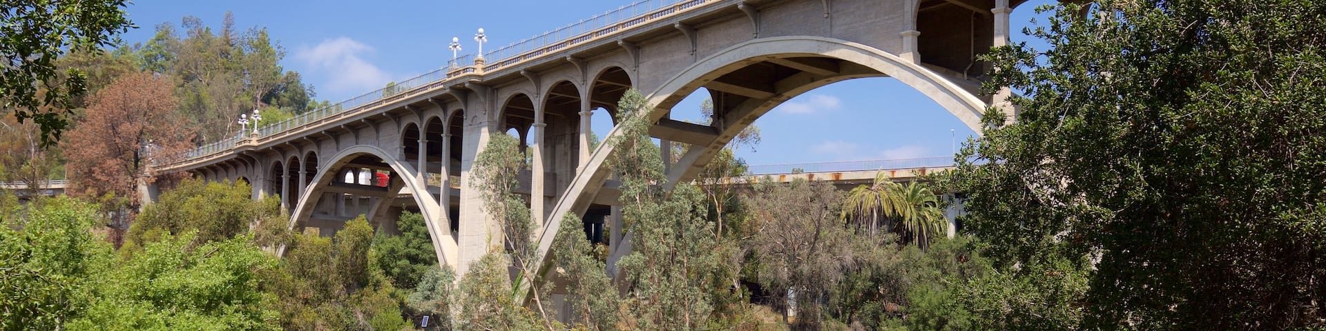 Pasadena featuring a bridge