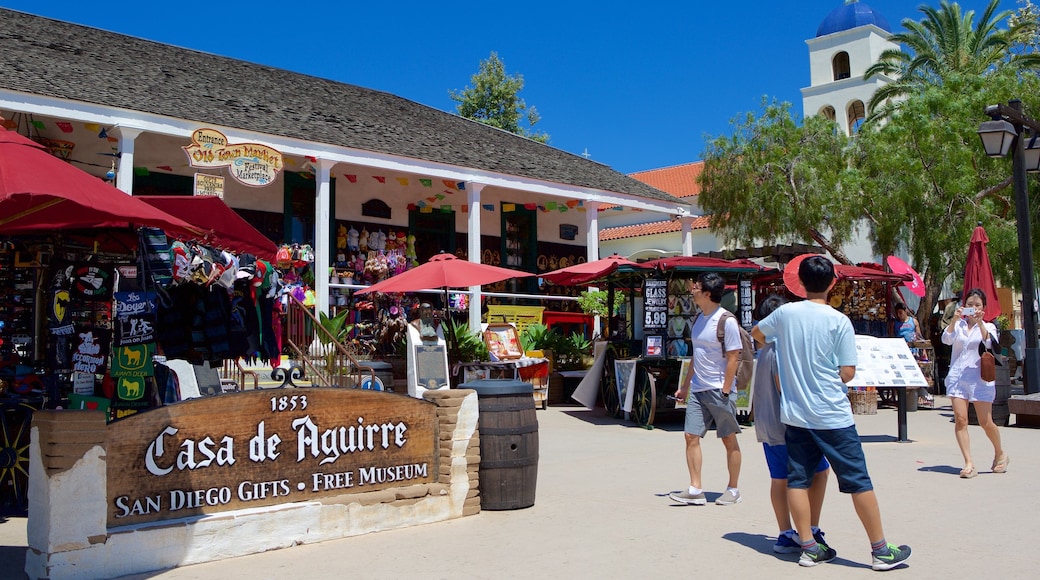 Parque estatal Old Town San Diego que incluye señalización