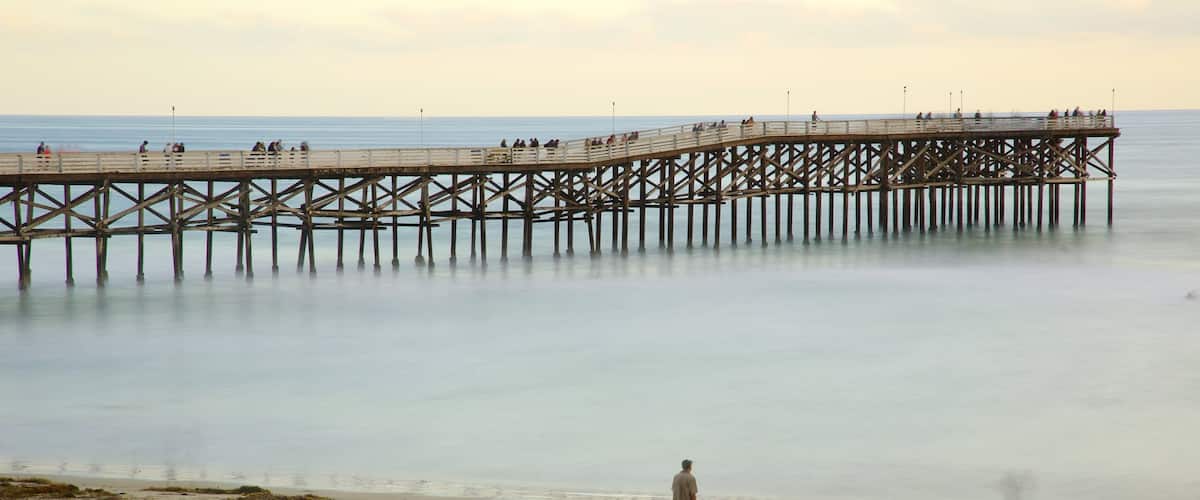 Pacific Beach Park showing a beach