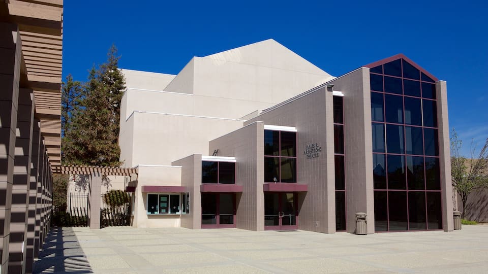 Torrance que incluye escenas de teatro y arquitectura moderna