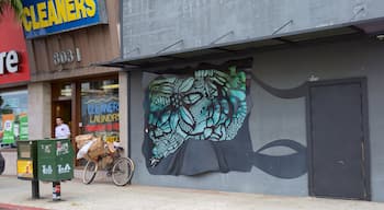 West Hollywood which includes outdoor art