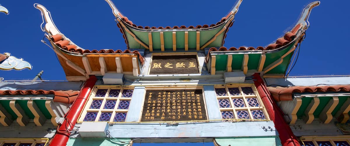 Chinatown ofreciendo patrimonio de arquitectura