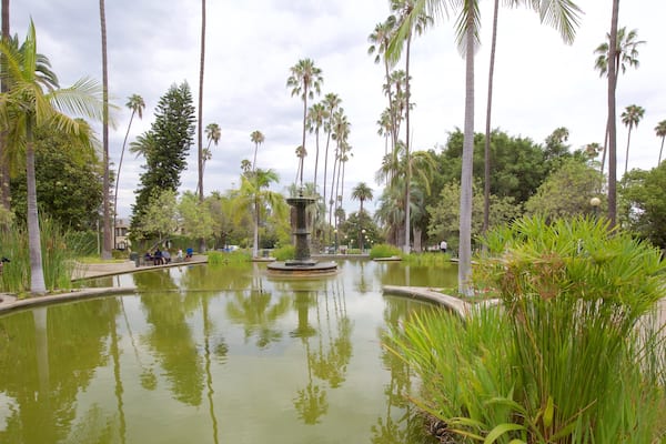 Beverly Hills mit einem Teich
