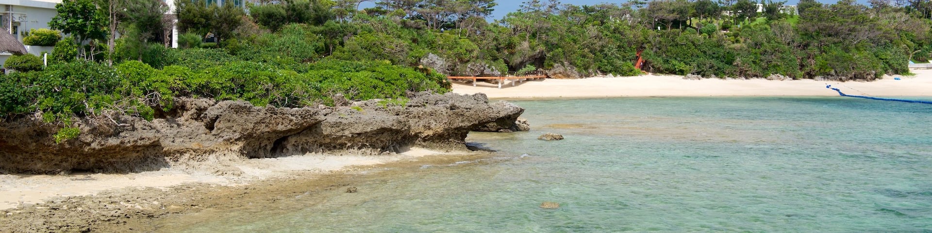 Okinawa featuring a hotel, general coastal views and a coastal town