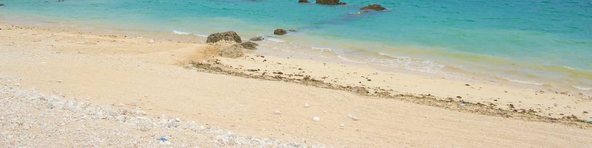 Shiraho Beach which includes a beach