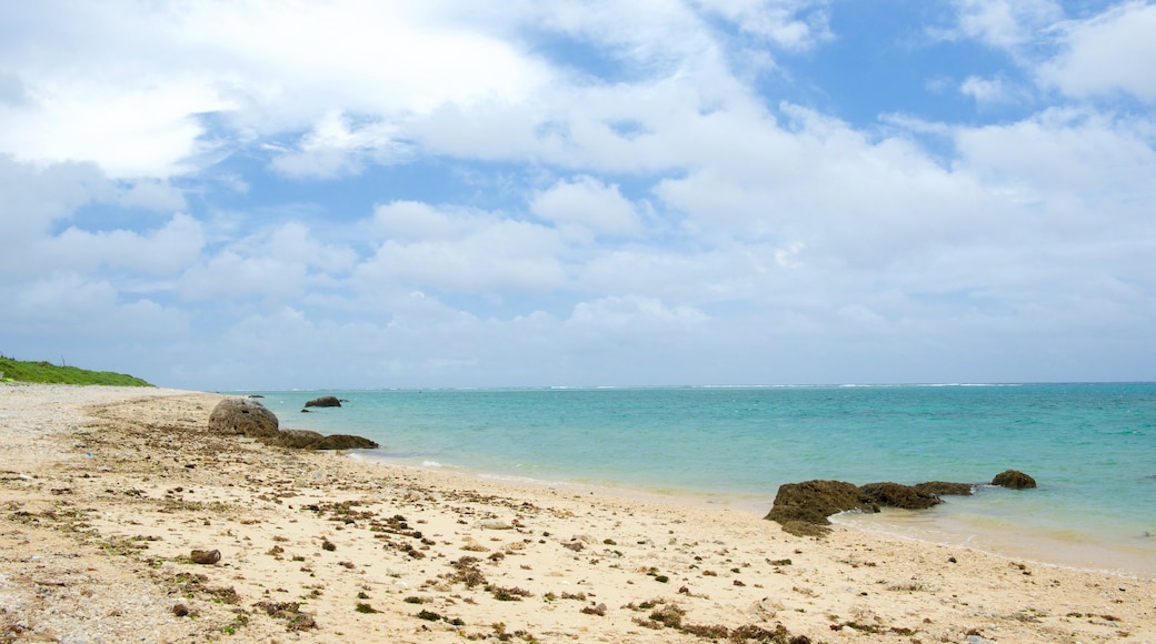 Shiraho Beach featuring a beach