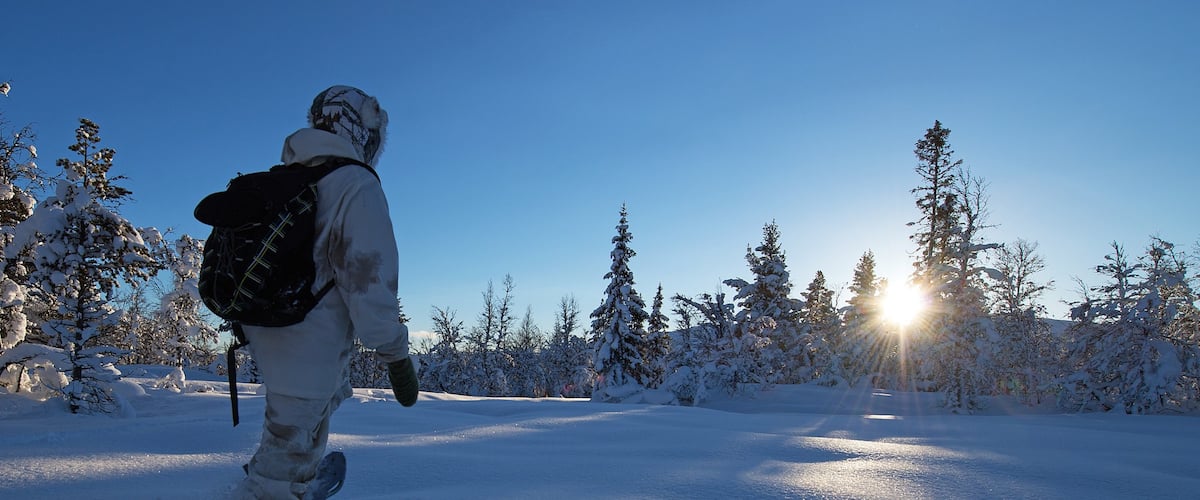 Geilo og byder på en solnedgang, sneskoløb og sne